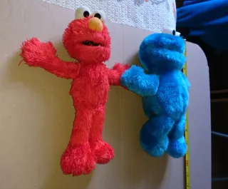 Lote 2 peluches Barrio Sésamo v1