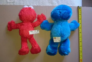 Lote 2 peluches Barrio Sésamo v1