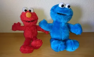 Lote 2 peluches Barrio Sésamo v1