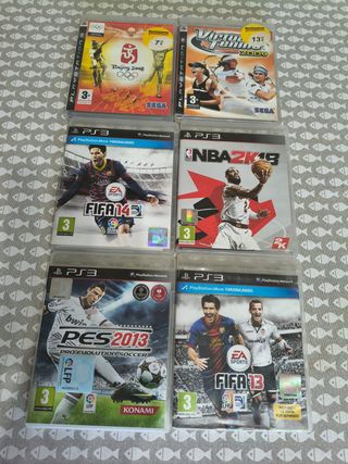 Pack 6 Juegos PS3 Deportivos