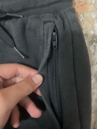 Pantalón Adidas Negro y Azul Talla 8-9