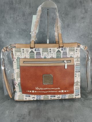 Bolso de hombro Sweet Candy Marrón y Naranja