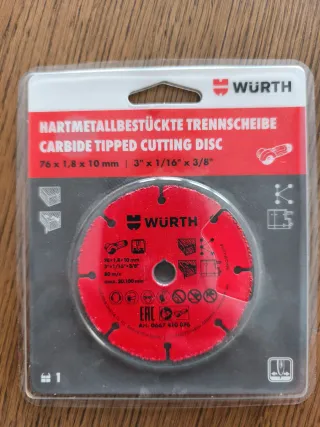 Pack de productos wurth