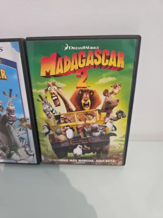 2 DVDs Madagascar 1 y 2