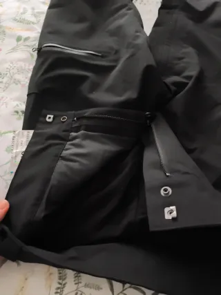 Pantalón de esquí negro para niños de 11-12 años