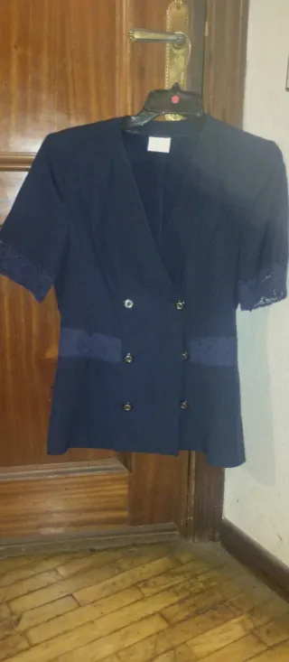 Chaqueta de señora azul