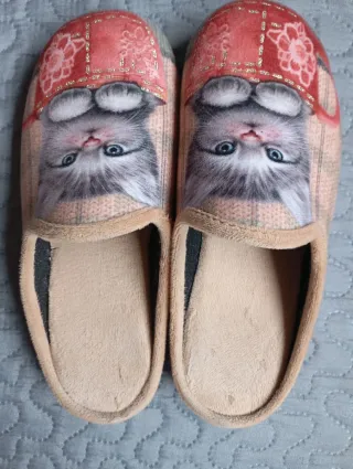 Zapatillas Mujer Talla 36 Gato Taza