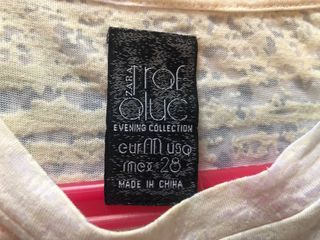 Zara camiseta rockera strass blanca