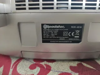 Radio CD Cassette Roadstar Plata/Naranja