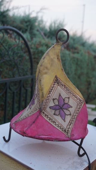 Lámpara Marroquí Piel 27cm ver fotos