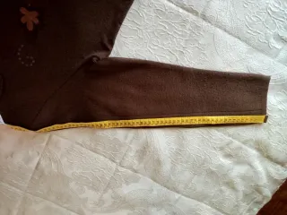 Chaqueta de lana mujer botones marrón