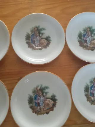 6 Platos Decorativos Antiguos