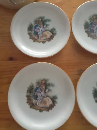 6 Platos Decorativos Antiguos