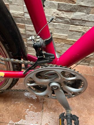 Bicicleta rosa mujer Btwin