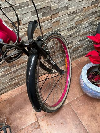 Bicicleta rosa mujer Btwin
