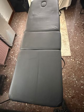 Camilla de masaje plegable negra