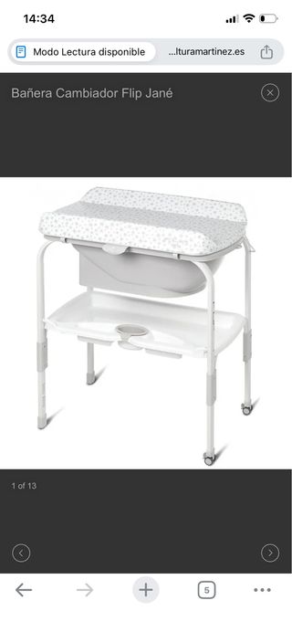 Bañera Cambiador Flip Jané