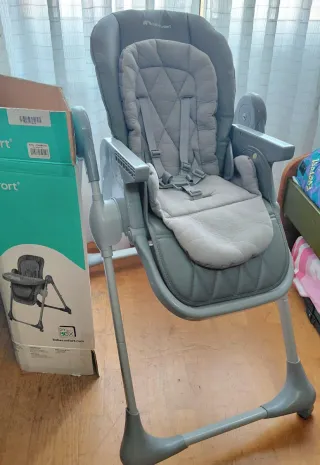 Trona de bebé gris Bebeconfort