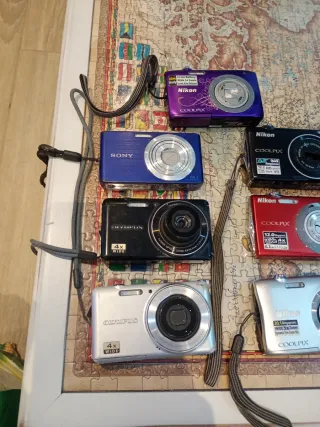 Lote Cámaras Digitales Nikon, Sony, Olympus