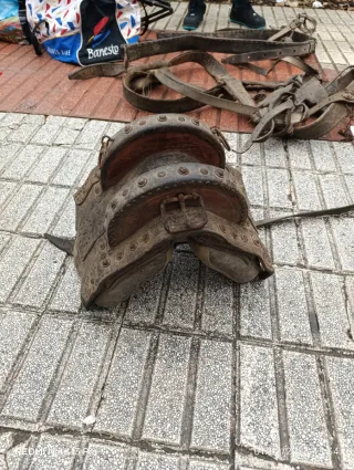 Montura de burro antigua