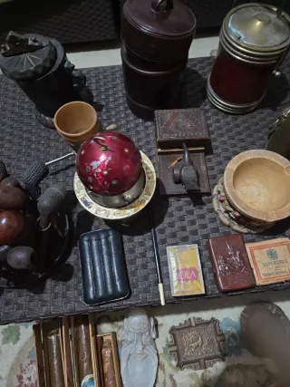 Lote para fumadores: puros, ceniceros, etc.