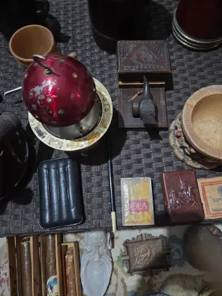 Lote para fumadores: puros, ceniceros, etc.