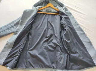 Abrigo paño azul Zara talla L