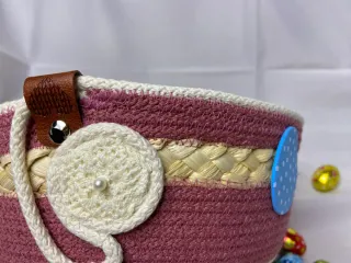 Cestino fatto a mano per Pasqua