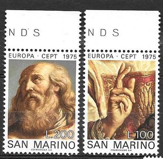 San Marino 1975 Europa Unita. Quadri