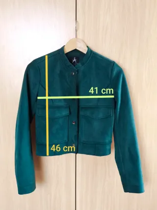 Chaqueta verde turquesa