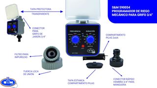 S&M 590054 Programador de Grifo de 1 Salida para r