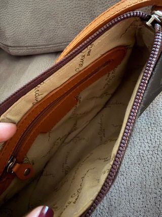 Bolso Pierre Cardin Marrón y Naranja