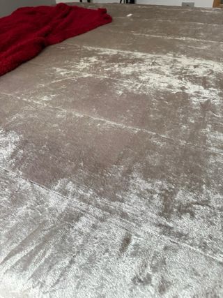 Edredón, manta, alfombra, cabecero vintage