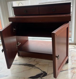 Mueble auxiliar madera 2 puertas y 2 cajones