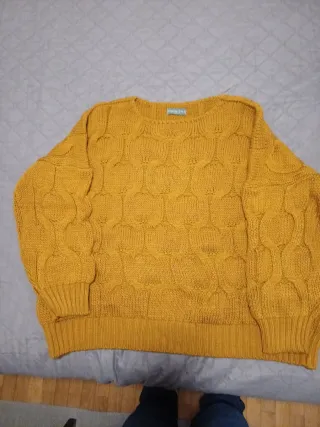 Jersey Mostaza Tejido Grueso