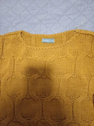 Jersey Mostaza Tejido Grueso