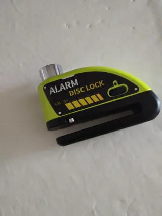 Candado Alarma Disco Moto + Cable + 2 Llaves