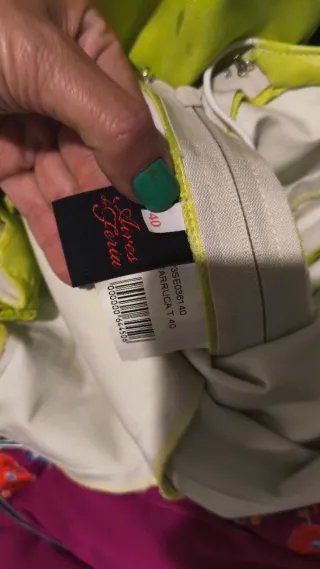 Traje de flamenca verde pistacho