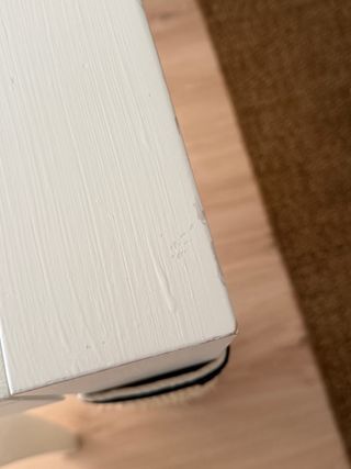 Mesa extensible blanca madera lacada (140/190)