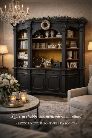 Libreria Shabby Chic Nera