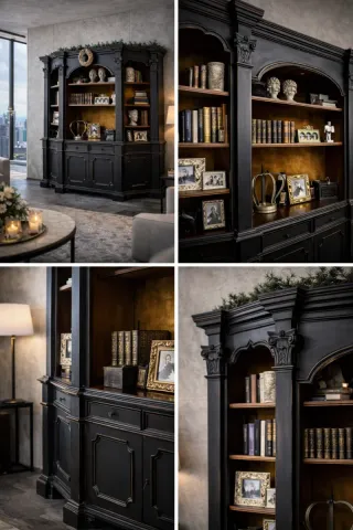 Libreria Shabby Chic Nera