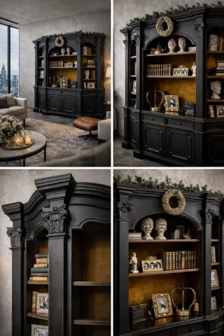 Libreria Shabby Chic Nera