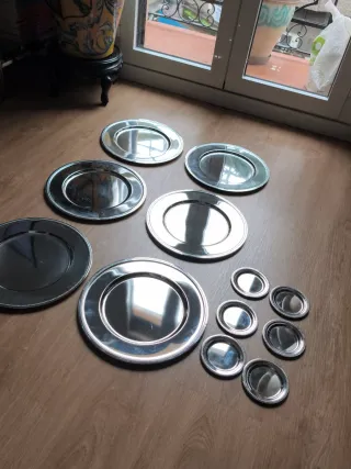 6 Bajoplatos y 6 platos pan