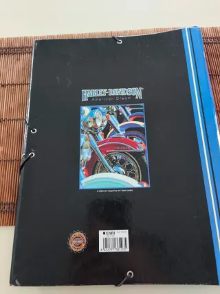 Carpeta Harley Davidson Azul