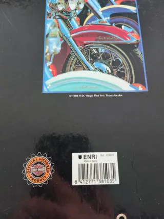 Carpeta Harley Davidson Azul