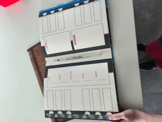 Carpeta Harley Davidson Azul