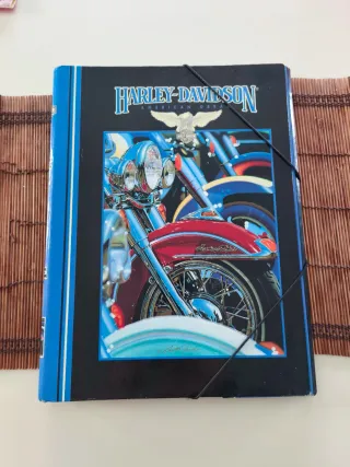 Carpeta Harley Davidson Azul