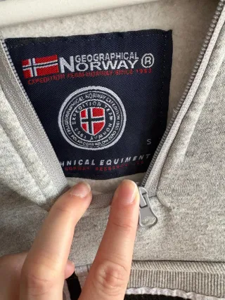 Sudadera Geographical Norway gris