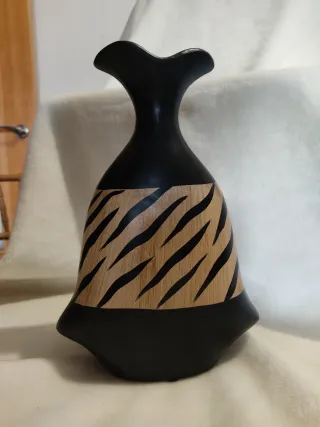 Florero de diseño animal print