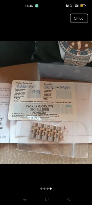 Orologio Seiko GMT Quadrante Blu/Rosso